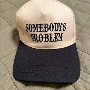 Black and Cream Trucker Hat